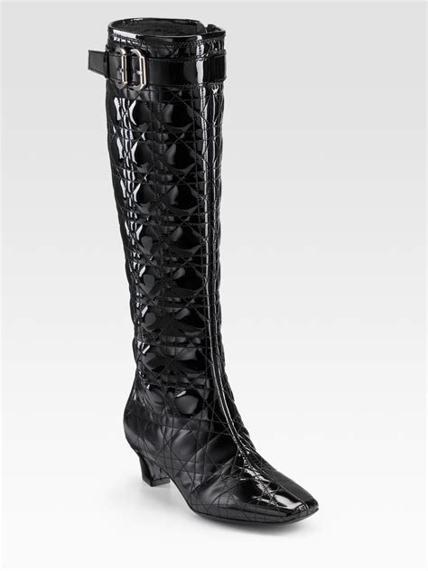 dior patent boots|dior women's designer boots.